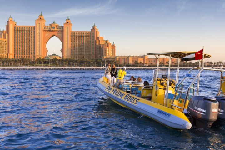 a small boat in a body of water