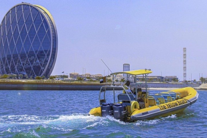 a small boat in a body of water