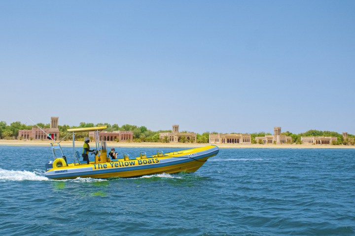 a small boat in a body of water