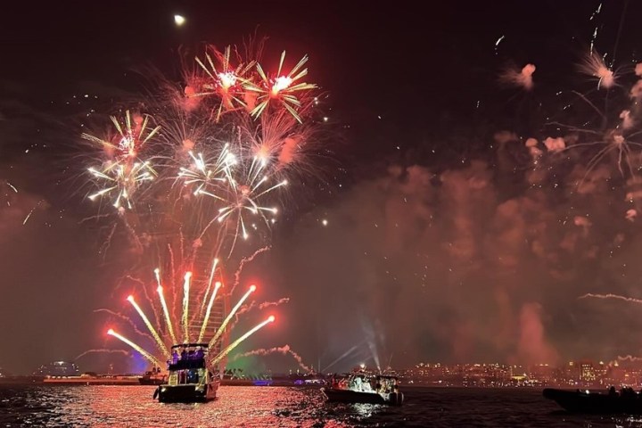 fireworks in the sky